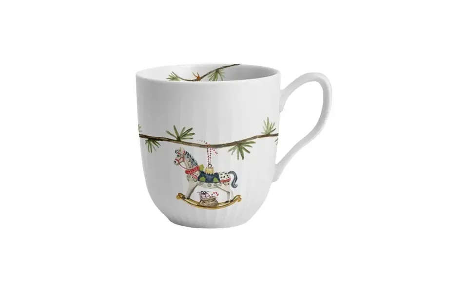 Kähler Hammershøi Christmas Krus 2025 33cl Hvid M. Deko