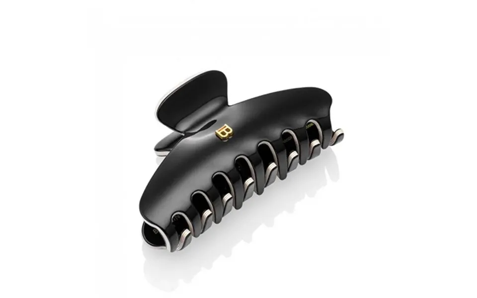 Balmain Cellulose Acetate Pince A Cheveux Large Black White