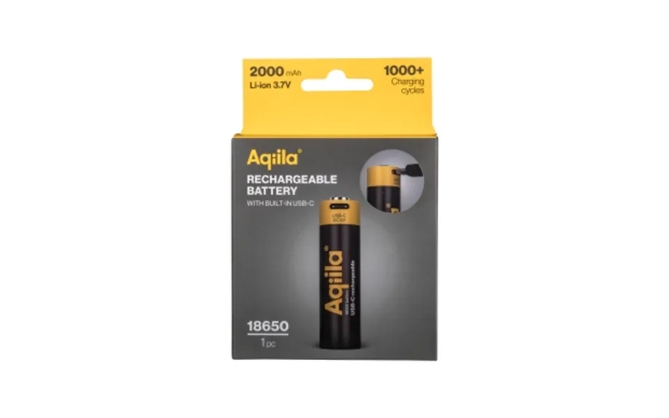 Aqiila Aqiila Genopladelig Usb-c Batteri 18650 2000mah 406096 Modsvarer N A