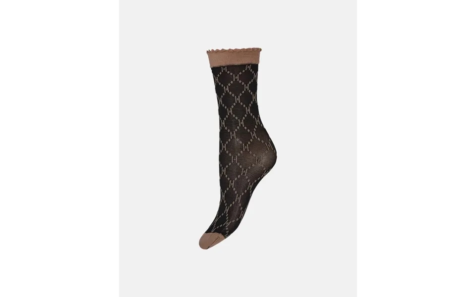 Strømper Logo 25 Denier Sort Sand