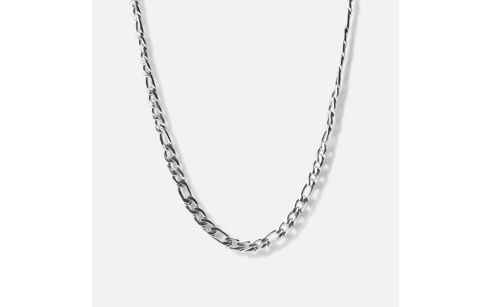 Figaro Halskæde Sølvfarvet 6mm