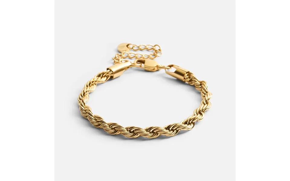 Twisted Rope Armbånd 18k Guldbelagt 5mm