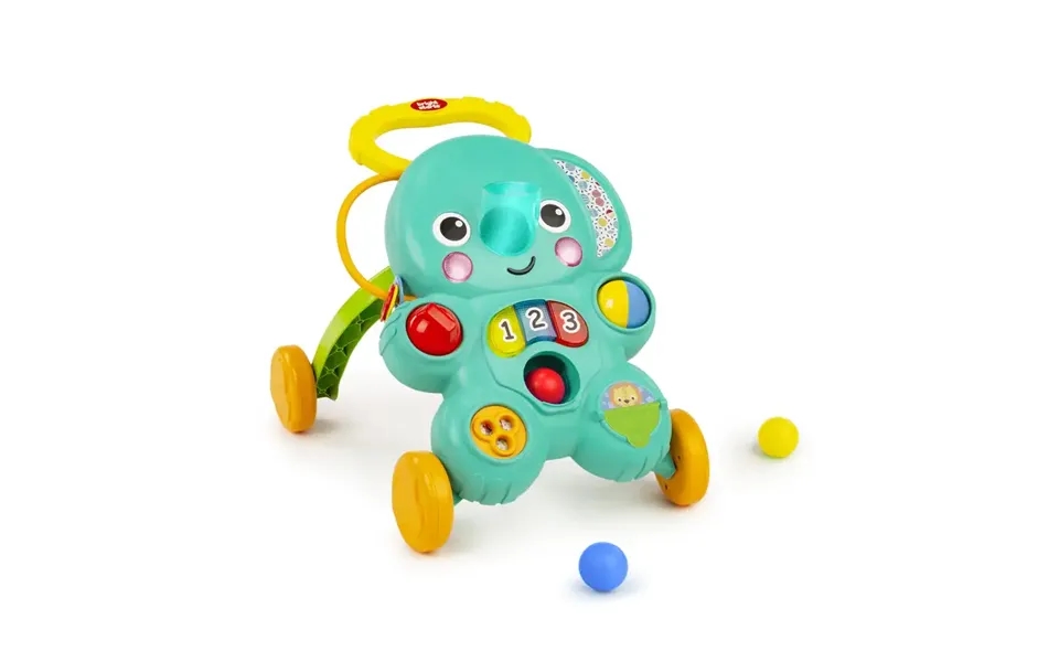 2-i-1 Aktivitetsgåvogn Med Bolde - Stroll 'n Roll