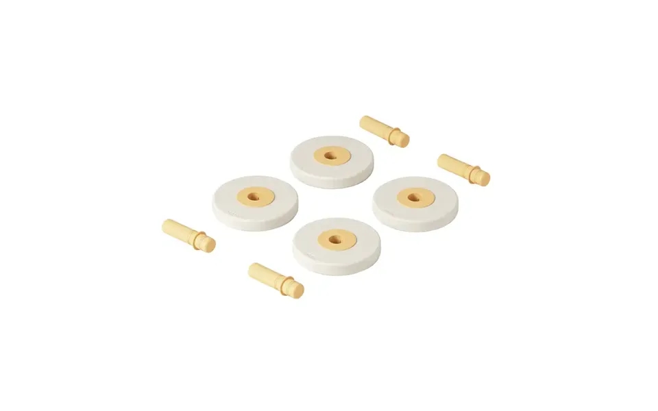 4 X Foam Wheels Sand Grey Honey Yellow