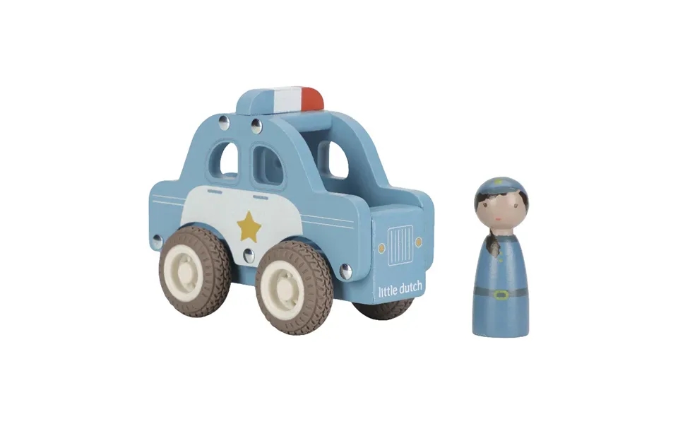 Little Dutch Træfigur - Politibil