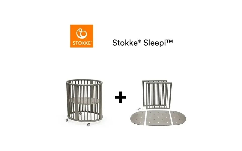 Stokke Sleepi V3 Inkl. Forlænger - Grå