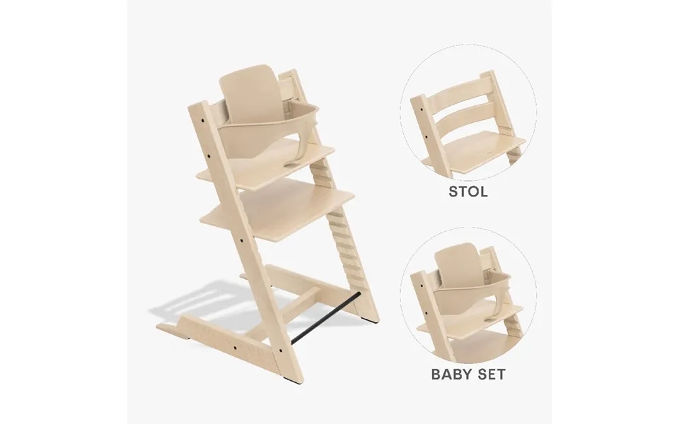 Stokke Tripp Trapp Bundle - Højstol Og Babyset