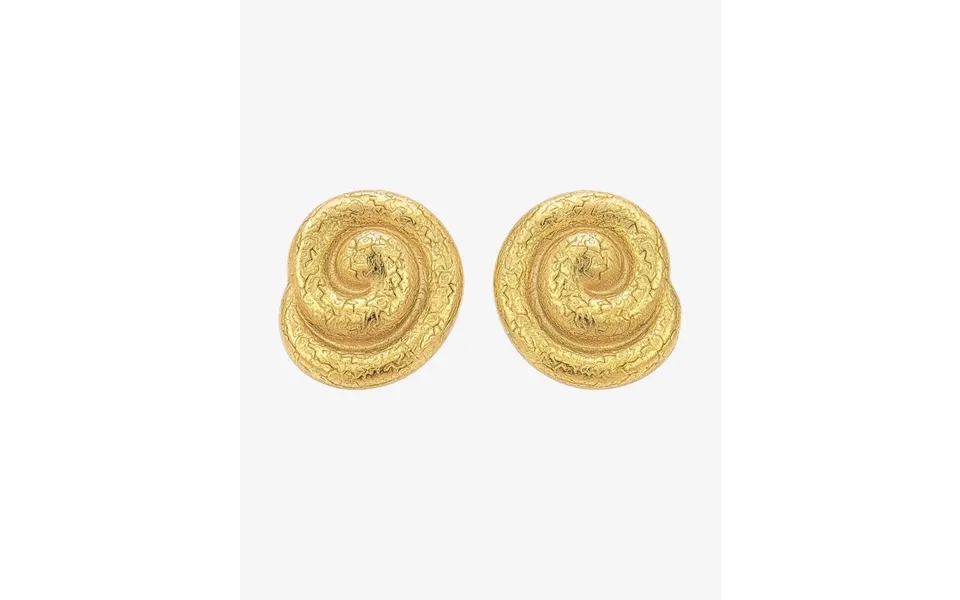 Swirl Earrings - Forgyldt