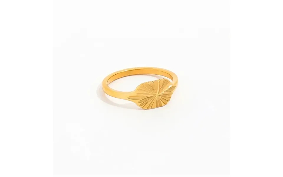Muun Studios Sun Signet Retangle Ring 18k Guldbelagt R060 - Guld