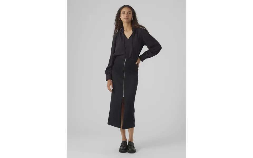 Vero Moda Dame Nederdel Vmmonic - Black Denim