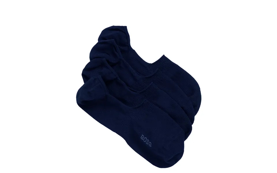 Boss Hugo Boss 2-pack Shoeliner Finest Soft Cotton Navy Blue Str 43-44