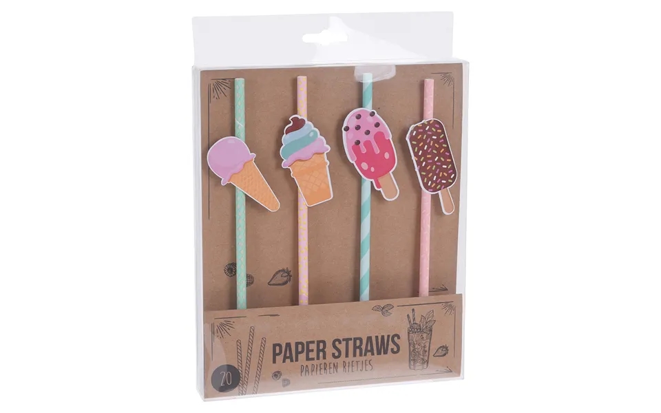 Party Collection Papirsugerør Is