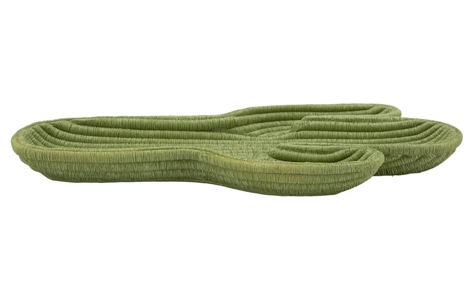 Bakke I Grøn Af Polyresin - 34x20x3 Cm