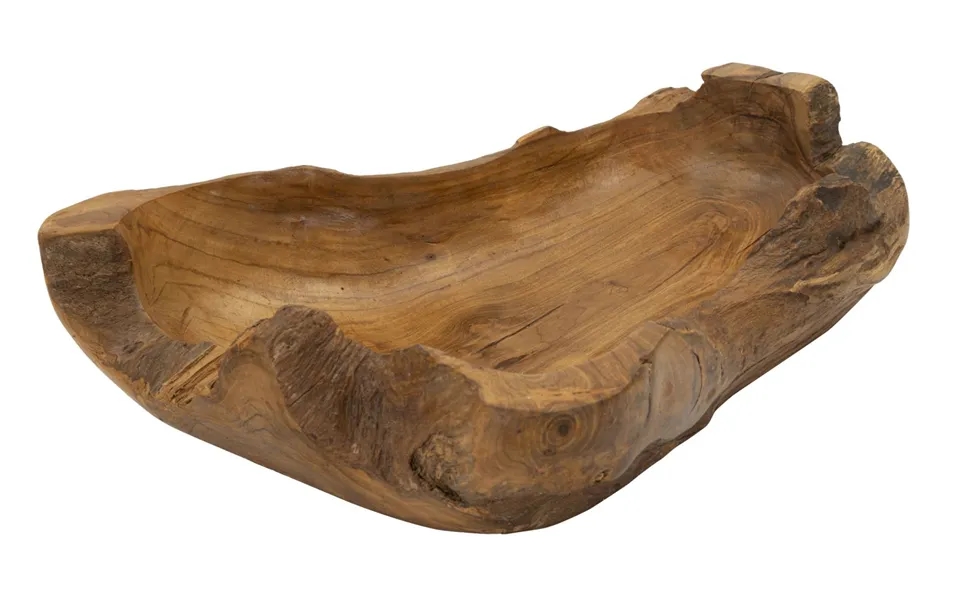 Bakke I Teaktræ - 40x29x10 Cm