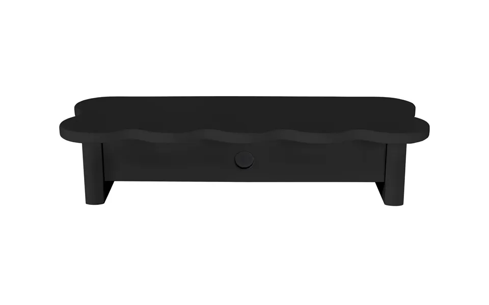 Flower Monitorskærmstativ Med Skuffe 60cm Black