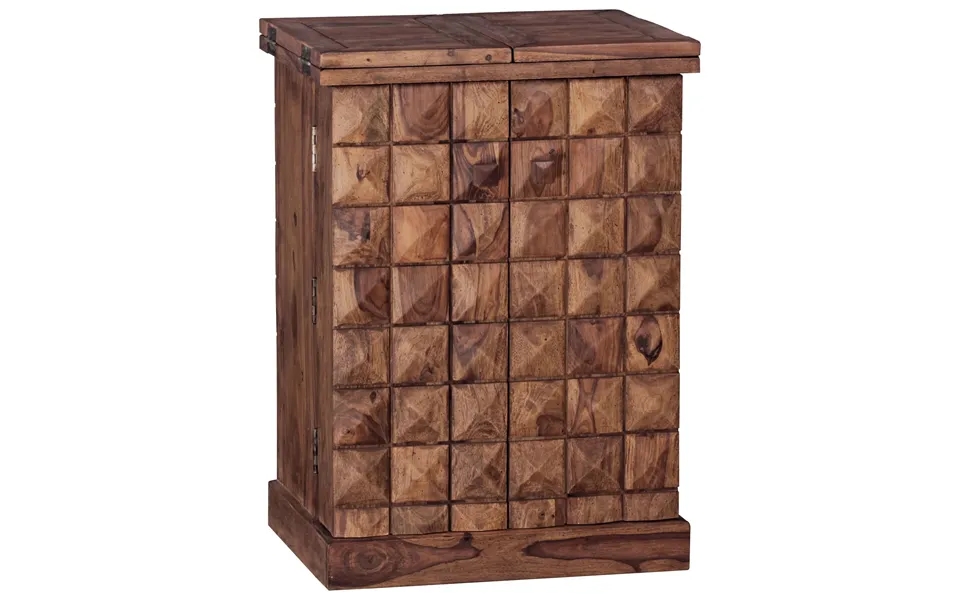 Kommode Massivt Træ 65x91x50 Cm Vinbar Foldbar - Lille Bar Moderne