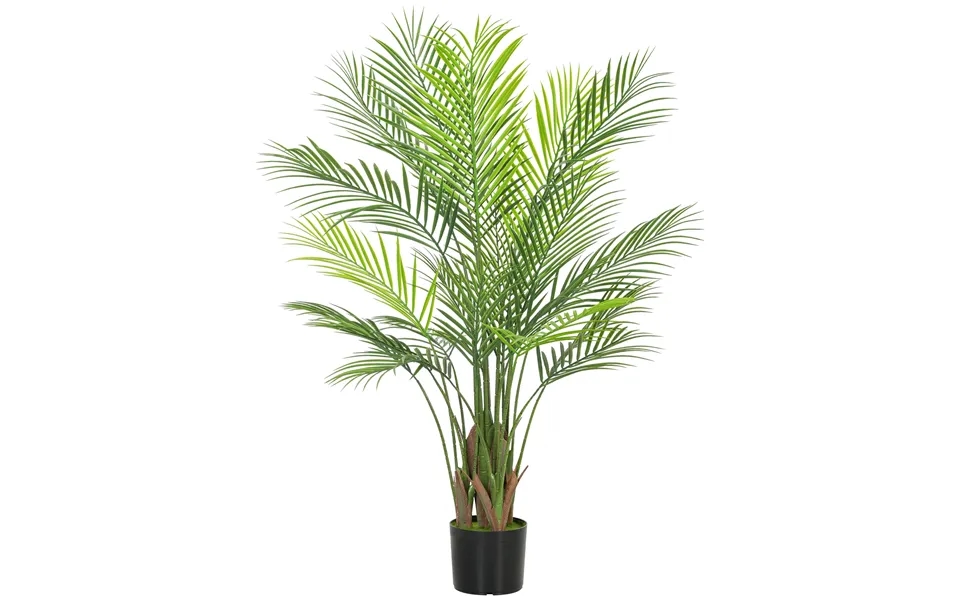 Kunstig Palme Stor 120cm Kunstig Plante - Plastik Kunstige Planter I Potte Til Stue Kontor