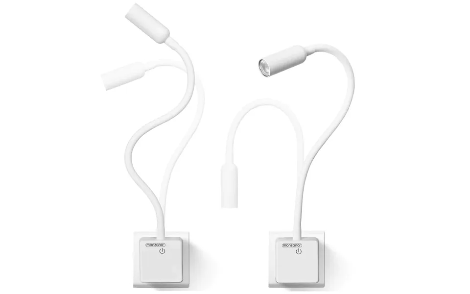 Led Væglampe Svetloba Hvid Med Fjernbetjening