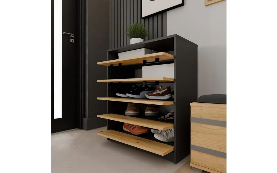 Moderne Og Rummelig Skoskab - Dybde 35 Cm Bredde 74 Cm Højde 84,5 Cm