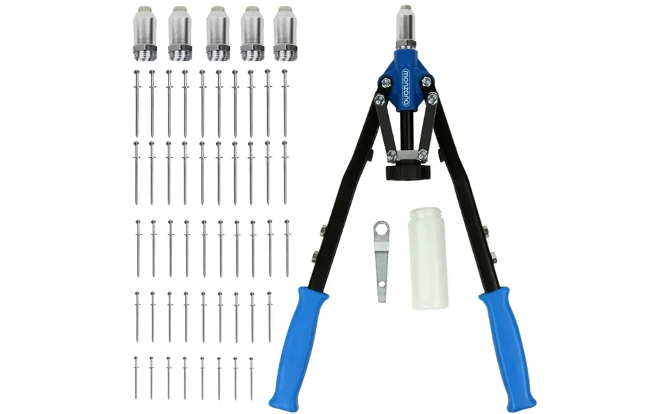 Nittetang Inklusiv 5 Mundstykker Og 75 Nitter Opsamlingsbeholder