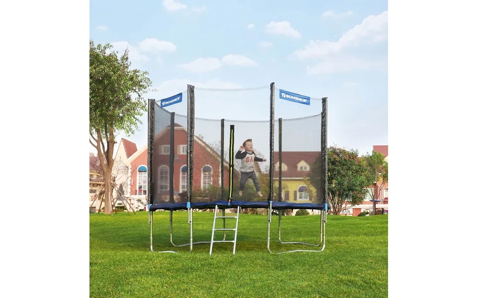 Sikker Og Robust Trampolin Med Sikkerhedspude - D366 Cm