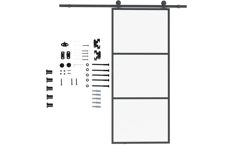 Skydedørssæt - Kulstofstål