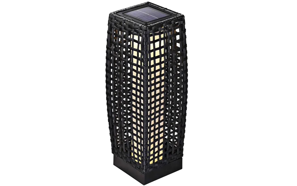 Solcellegulvlampe Rattan 50cm