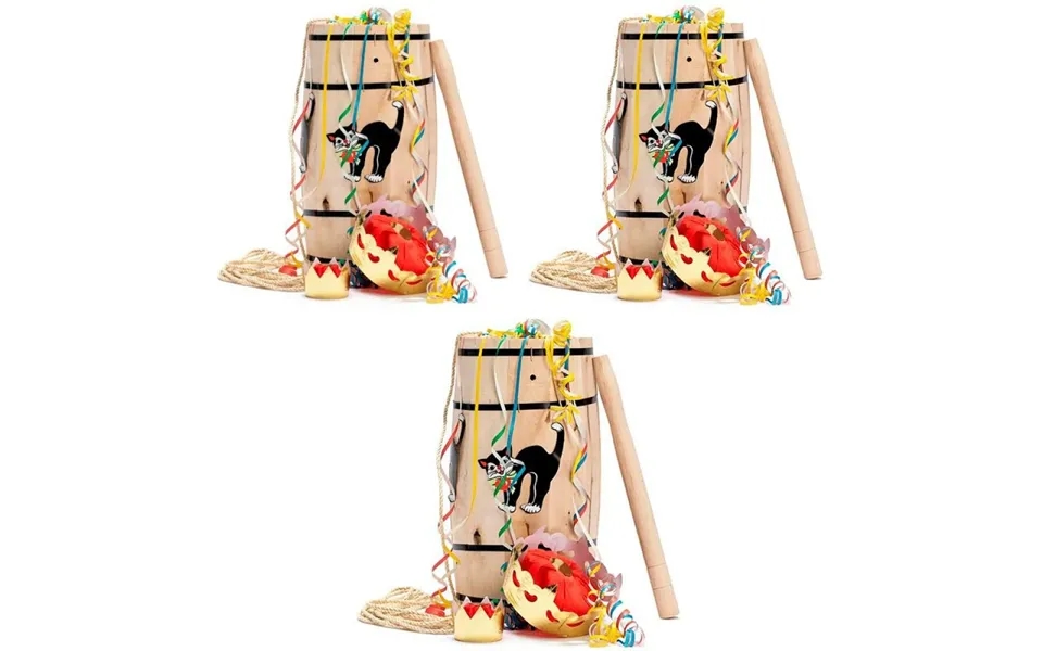 3 Stk. Fastelavnstøndesæt Stor H 54 Cm