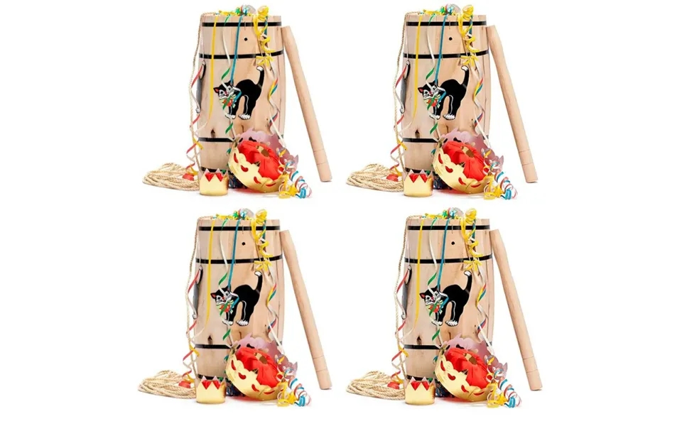 4 Stk. Fastelavnstøndesæt Stor H 54 Cm