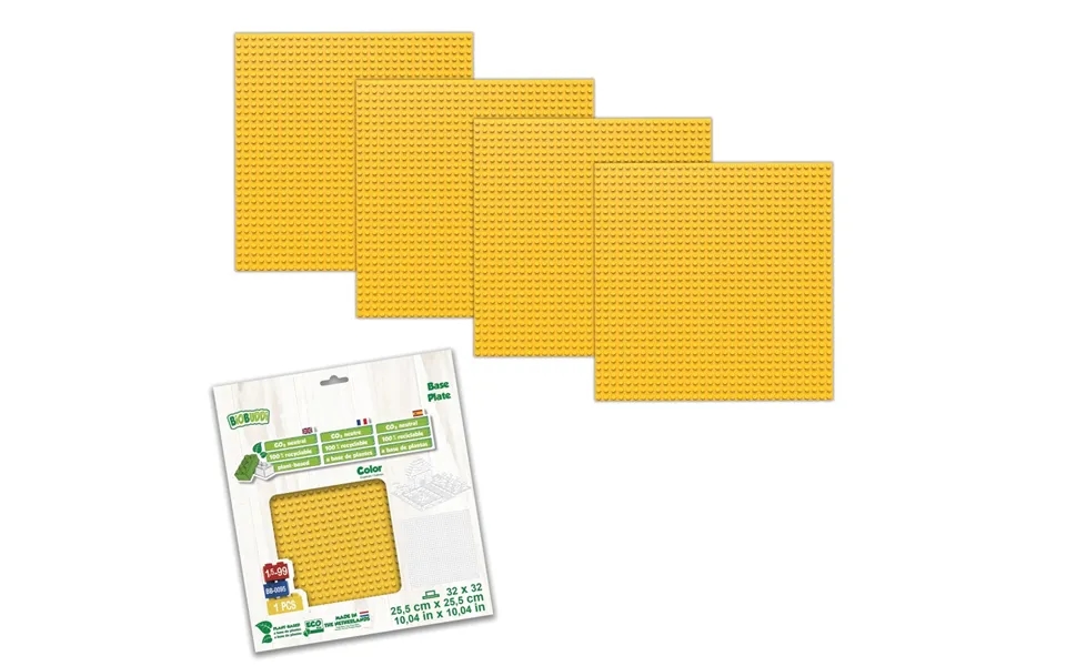 Biobuddi Byggeplader - 5 Stk Gul