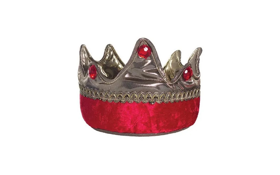 Kongekrone - Guld Rød