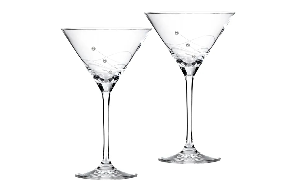 Clio Cocktailglas Med Swarovski Krystaller - 2 Stk.