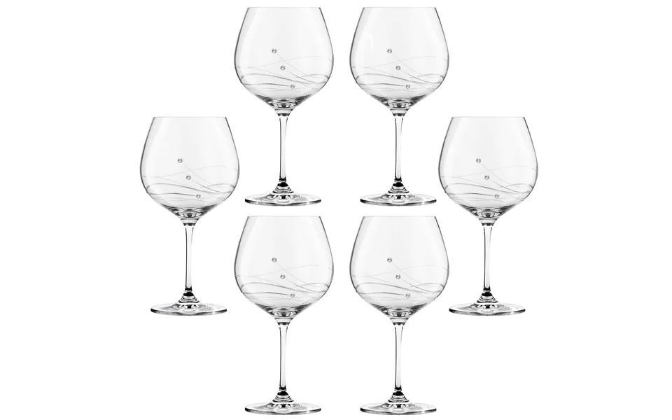 Clio Ginglas Med Swarovski Krystaller - 6 Stk.