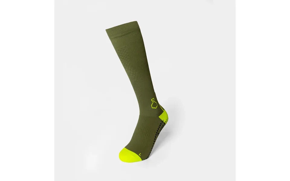 Shin-tech Grip Running Sock - Dusty Green