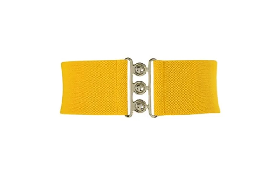 Bredt Elastisk Bælte I Gul Str. 36 - 48