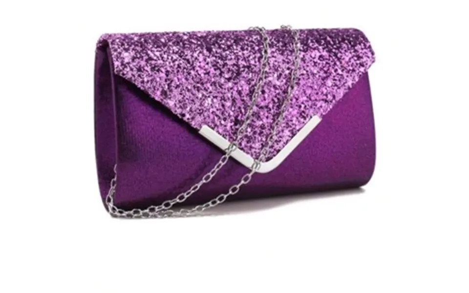 Fest Clutch Ofelia, Lilla - Sød Festtaske I Lilla Med Glitter