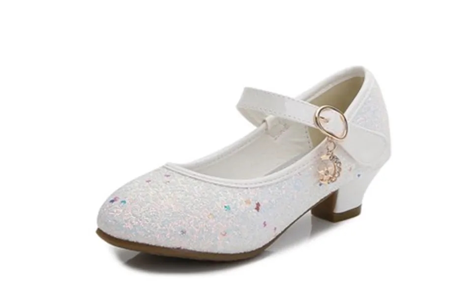 Helena Børnefestsko - Hvid Glitter