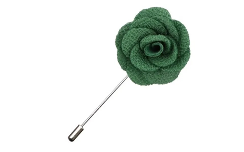 Jakkeslagsnål, Grøn - Rose Der Fuldender Jakkesættet