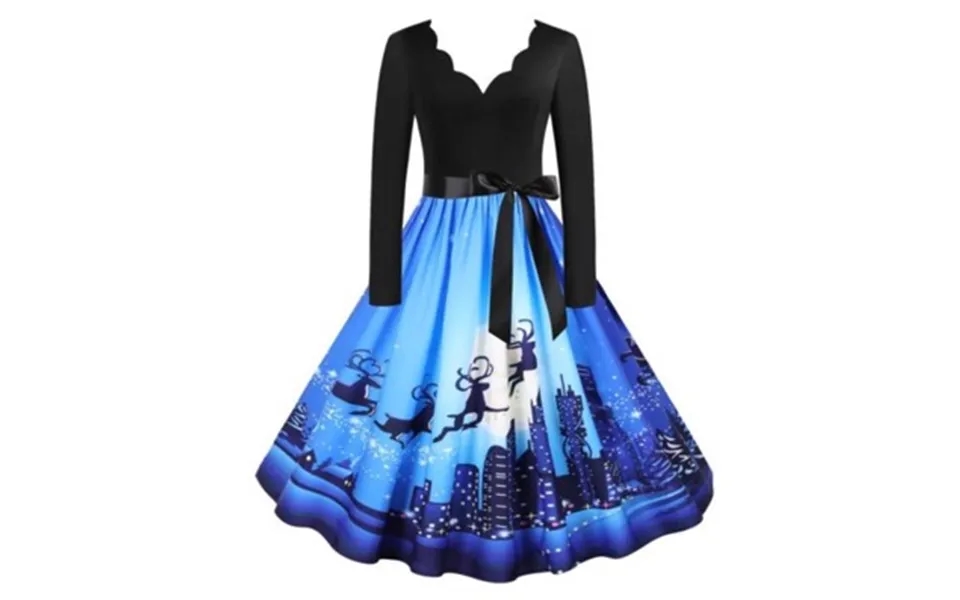 Julekjole Christmas Mid Night Blue Santa