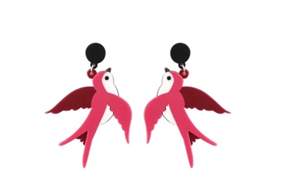 Øreringe - Svaler, Pink, Store