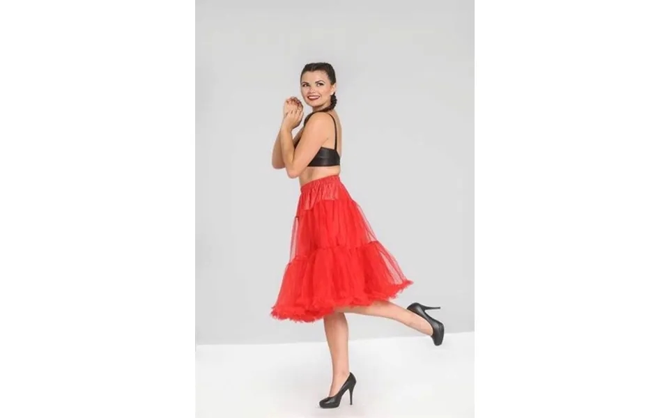 Rødt Luksus Petticoat Skørt I 2 Lag