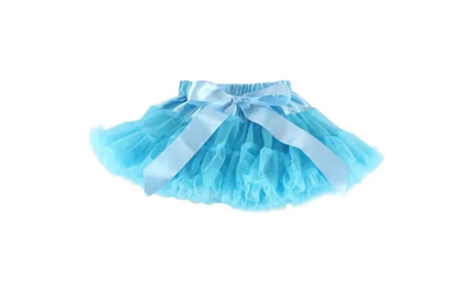 Strutskørt, Frostblå - Det Sødeste Strutskørt Til Børn Med Silkebånd