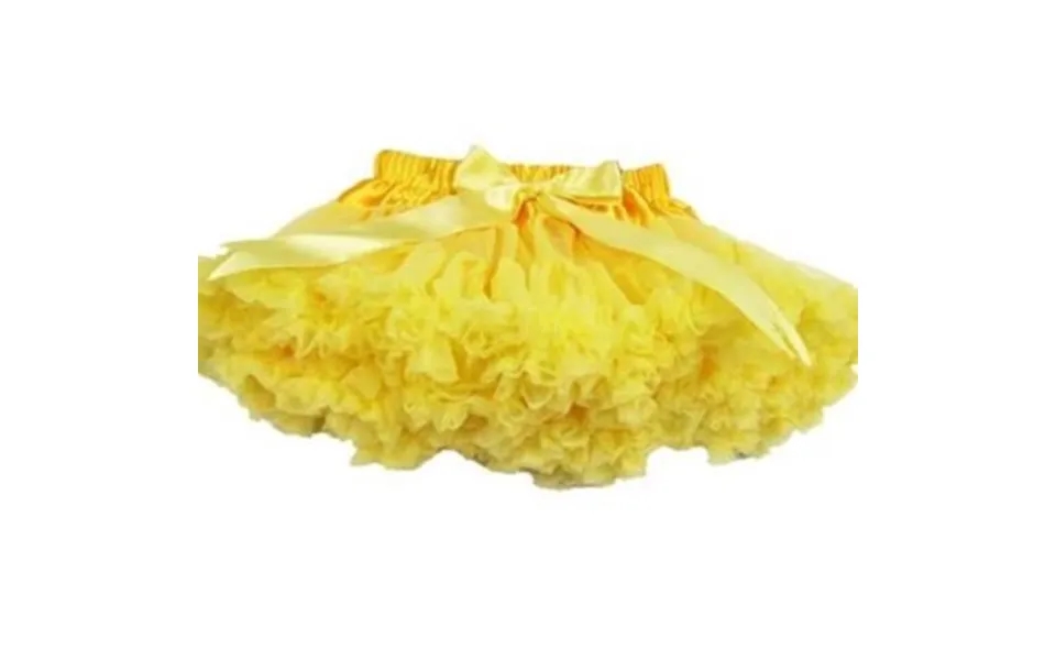 Strutskørt, Gult - Det Sødeste Strutskørt Til Børn Med Silkebånd