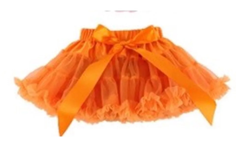 Strutskørt, Orange - Det Sødeste Strutskørt Til Børn Med Silkebånd