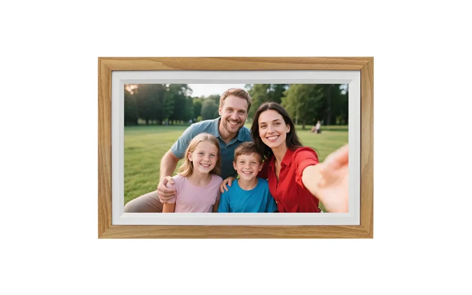 Lippa Frameo Digital Billedramme M. Video 15,6 - Træ-look