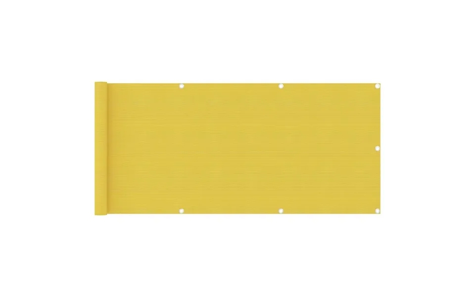 Altanafskærmning 75x400 Cm Hdpe Gul