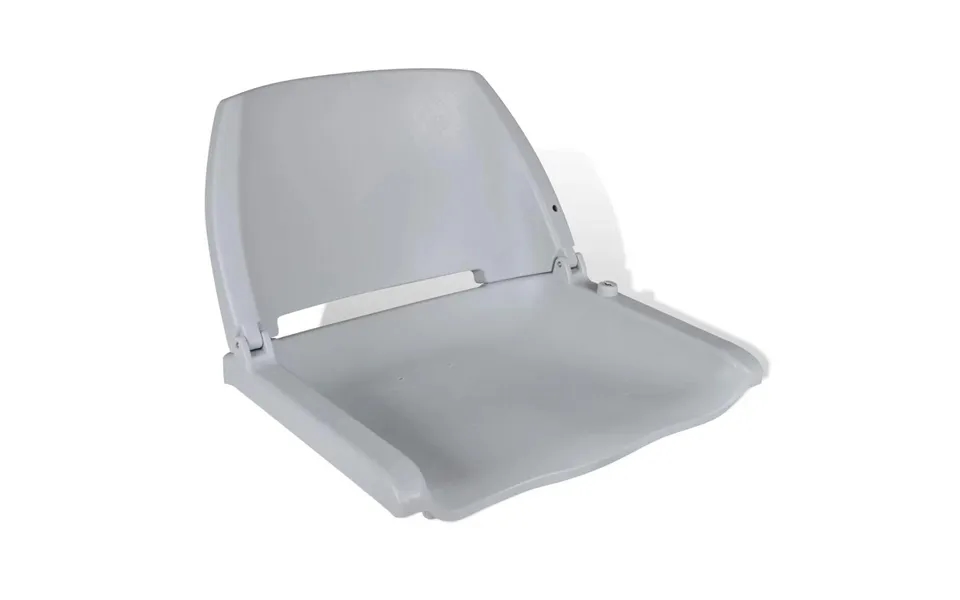 Bådsæde 48x51x41 Cm Foldbart Ryglæn Uden Pude Grå