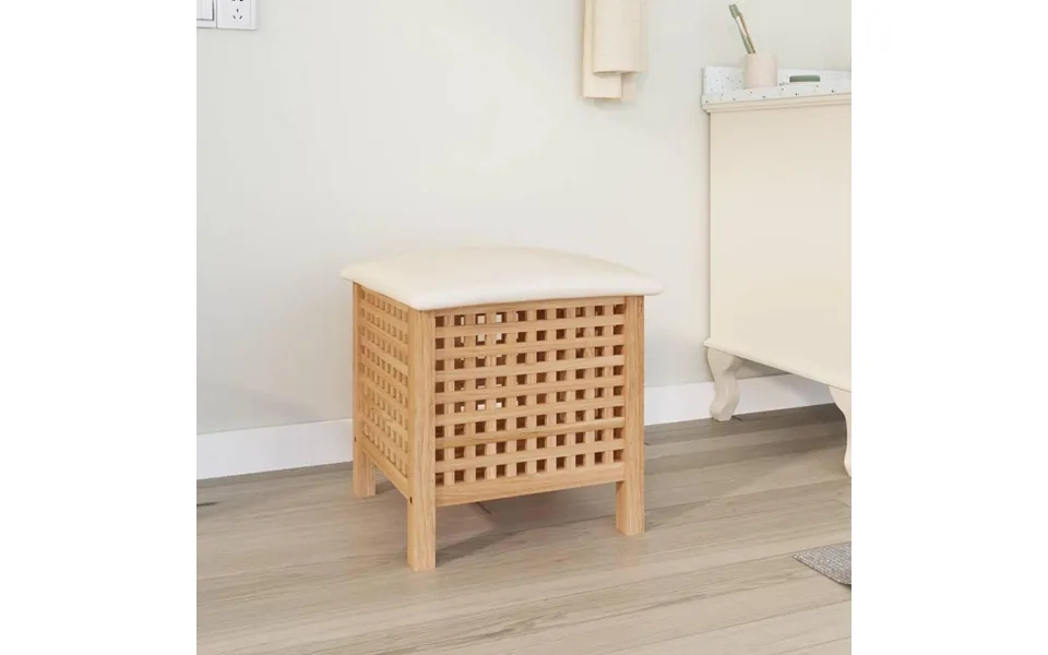 Badeværelsestaburet 48x47,5x52 Cm Massivt Træ Valnøddetræ