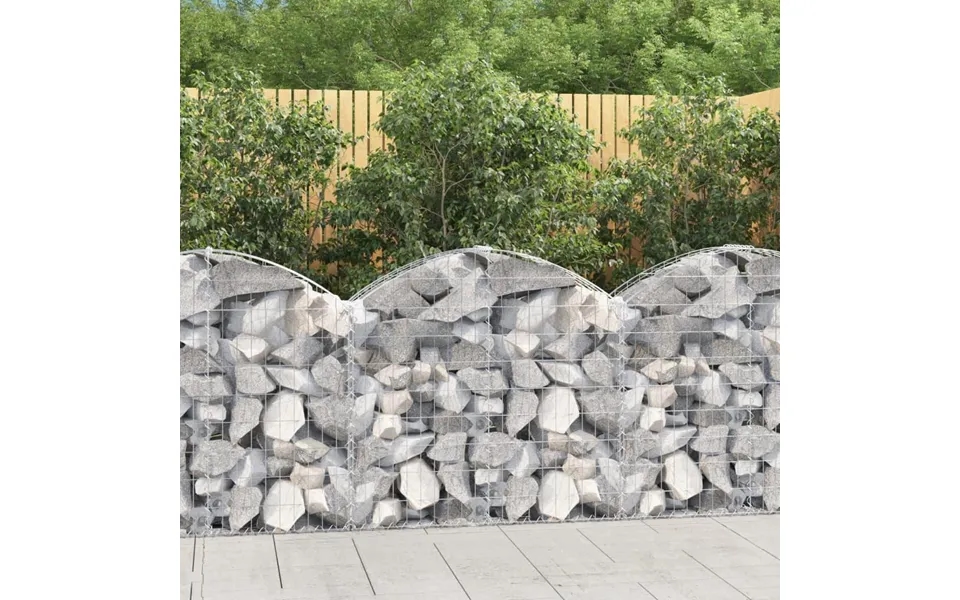 Buet Gabionkurv 100x30x80 100 Cm Galvaniseret Jern