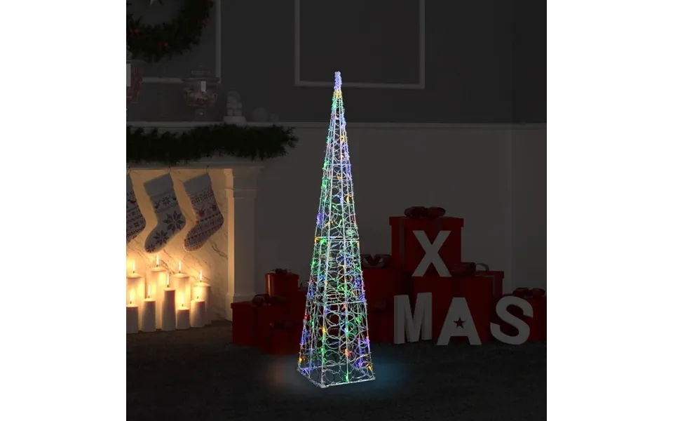 Dekorativ Led-lyskegle 120 Cm Akryl Flerfarvet